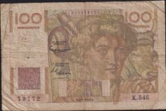 Fransa 100 Frank 1953 Temiz