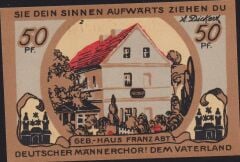 Almanya 50 Pfennig Notgeld 1921 Çil