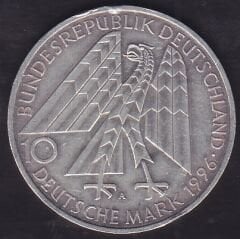 Almanya 10 Mark 1996 Gümüş ( 15.5 Gram )