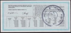 1987 19 Eylül Çeyrek Bilet - N-B Serisi