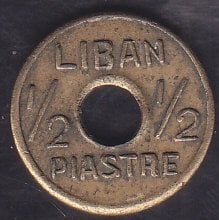 Lübnan 1/2 Piastre 1941