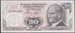 6.EMİSYON 2.TERTİP 50 LİRA J16 544385 ÇİL