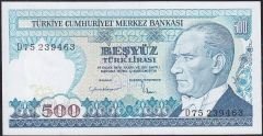 7.Emisyon 2.Tertip 500 Lira D75 239463 Çilaltı Çil