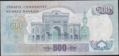 6.Emisyon 2.Tertip 500 Lira H49 102759 Ççt Çilaltı ( düzlenmiş )