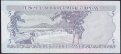 6.Emisyon 2.Tertip 5 Lira H46 056987 Ççt Çilaltı