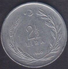 1960 YILI 2.5 LİRA