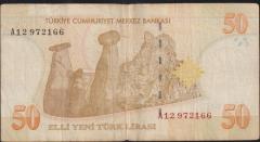 8.Emisyon 50 YTL A12 972166 Çok Temiz