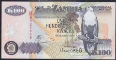 Zambia 100 Kwacha 2005 ÇİL 888 Pick 38e
