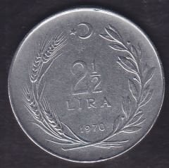 1970 Yılı 2.5 Lira Düz