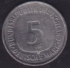 Almanya 5 Mark 1975 F