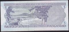 6.Emisyon 2.Tertip 5 Lira I55 344799 Çok Temiz+