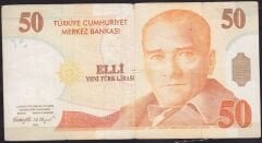 8.Emisyon 50 YTL C36 333251 Çok Temiz