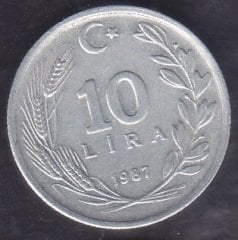 1987 Yılı 10 Lira