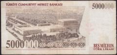 7.Emisyon 5 000 000 Lira H21 550966 Çok Temiz