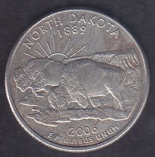 AMERİKA ÇEYREK DOLAR 2006 - NORTH DAKOTA EYALETİ