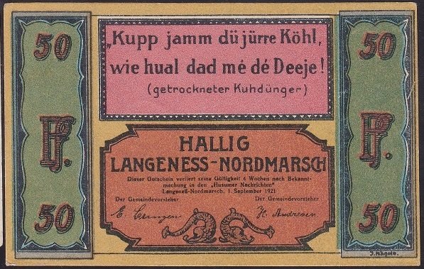 ALMANYA 50 PFENNİNG 1921 ÇİL