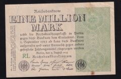 Almanya 1 Milyon Mark 1923 Çilaltı ( Kat Yok )