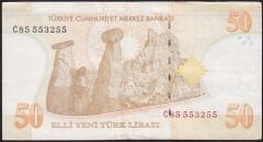 8.Emisyon 50 YTL C85 553255 Çok Çok Temiz