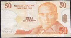 8.Emisyon 50 YTL C85 553255 Çok Çok Temiz