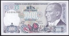 7.Emisyon 2.Tertip 1000 Lira F33 604500 Çil