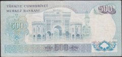 6.Emisyon 1.Tertip 500 Lira D05 060849 Çok Temiz ( Düzlenmiş )