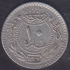 1327 / 4 Reşat 10 Para Çok Temiz