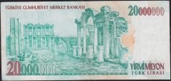 7.Emisyon 20 000 000 Lira B38 036144 Çok Temiz+
