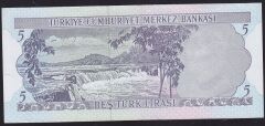 6.Emisyon 2.Tertip 5 Lira I36 430821 Çok Temiz+