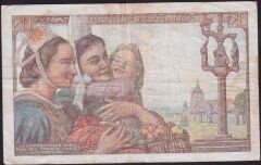 Fransa 20 Frank 1942 Çok Temiz