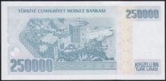 7.Emisyon 3.Tertip 250000 Lira I86 145313 Çil