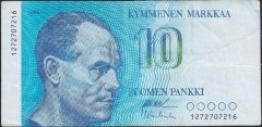 Finlandiya 10 Markkaa 1986 Çok Temiz