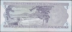 6.Emisyon 2.Tertip 5 Lira H41 305824 Çilaltı Çil