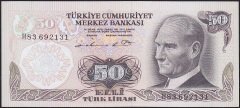 6.Emisyon 1.Tertip 50 Lira H83 692131 Çil