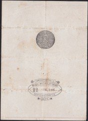 ABDULHAMİD 100 KURUŞ 1877 SERİ 22 56396 GALİB MÜHÜRLÜ ÇOK TEMİZ +