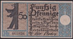 ALMANYA 50 PFENNİNG 1921 ÇİL 5 NUMARA