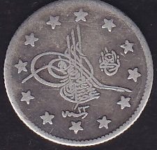 1293/23 Abdulhamid 2 Kuruş Gümüş
