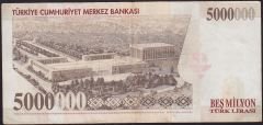 7.Emisyon 5 000 000 Lira K11 469970 Çok Temiz+