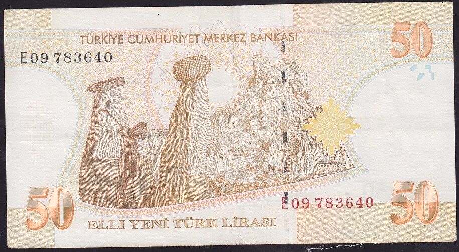 8.Emisyon 50 YTL E09 783640 Çok Temiz+