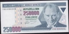7.Emisyon 3.Tertip 250.000 Lira I83 690301 Çilaltı Çil