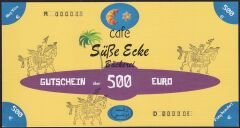 Almanya Tatlı Köşe Fırını 500 Euro 2011 Fantazi Para