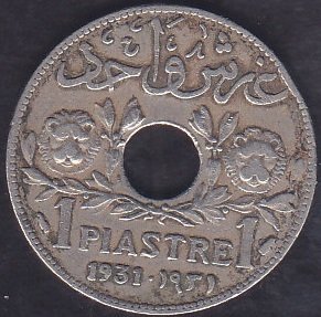 Lübnan 1 Piastre 1931