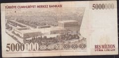 7.Emisyon 5 000 000 Lira H17 654664 Çok Temiz