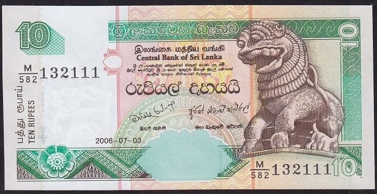 Sri Lanka 10 Rupi 2006 Çil Pick 108f - 132111