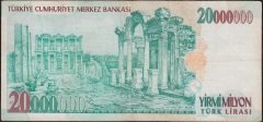 7.Emisyon 20 000 000 Lira B23 138777 Çok Temiz