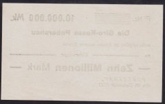ALMANYA 10 MİLYON MARK 1923 ÇİL