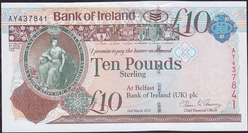 İrlanda 10 Pound 2017 Çilaltı Çil