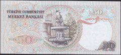 6.Emisyon 1.Tertip 50 Lira H80 165738 Çok Çok Temiz+