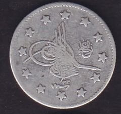 1293/22 Abdulhamid 2 Kuruş Gümüş