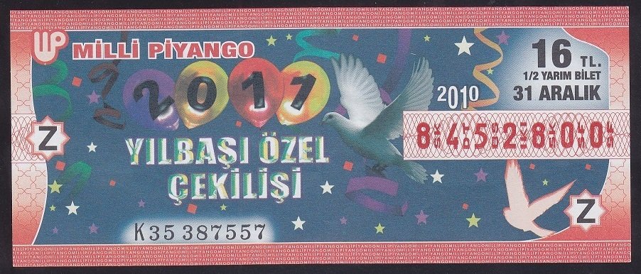 2010 31 ARALIK YARIM BİLET