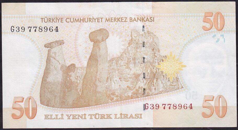 8.Emisyon 50 YTL G39 778964 Çok Çok Temiz+